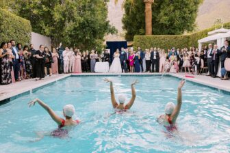 pool performers wedding