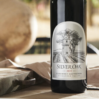 Silver Oak wine bottle